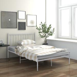 Cadru de pat, alb, 120x200 cm, metal