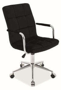 Scaun ergonomic de birou Culoare Negru / Catifea, Q-022 VELVET