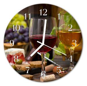 Ceas de perete din sticla rotund Pahare de vin pahare de Alimente și băuturi Multi-colorat