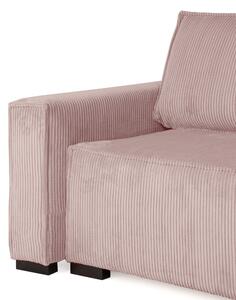 Canapea extensibila cu colt bilateral Culoare Roz Deschis, SMART