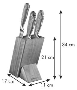 Set de cuțite cu suport 5 buc. Feelwood – Tescoma