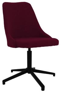 Scaun de masă pivotant, violet, material textil