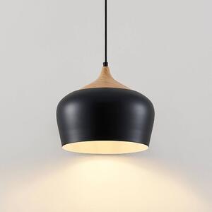 Lindby - Vilsera Lustră Pendul Light Wood/Black Lindby