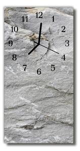 Ceas de perete din sticla vertical Natura bolovan de piatră gri