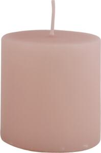 IB Laursen Lumanare decorativa cilindrica roz, ROSE QUARTZ 7cm