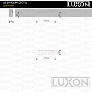 Proiector pentru sina magnetica DOT06 ALB LED LUXON