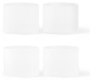 Ferm LIVING - Ripple Low Glasses 4 pcs. Frosted
