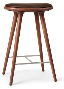 Mater - High Stool H69 Brown Stained Beech Mater