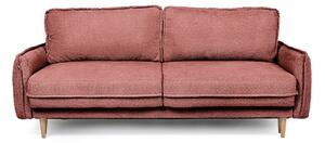 Canapea roșie extensibilă cu tapițerie din stofă bouclé 215 cm Patti – Bonami Selection