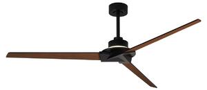 Ventilator de tavan cu LED-uri Brisa, negru/lemn, DC, silențios - Mantra Mantra Iluminación, Brisa, reglabil, Negru, Baie, Lemn, Modern