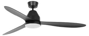Ventilator de tavan Whitehaven cu lumină, negru, silențios - Beacon Beacon Lighting, Whitehaven, reglabil, Negru, Camera de zi, Plastic, Modern