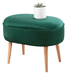 Taburet MOILE, stofa catifelata verde, 63x44x47 cm