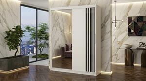 Dulap dressing Riga 2 usi cu oglinda, 150 cm, Alb