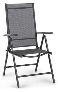 Blumfeldt London Lite, scaun pliabil, 56,5 x 107 x 68 cm, ComfortMesh, aluminium