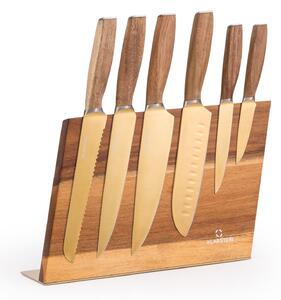 Klarstein Kazuno, set de cuțite, 7 piese, bloc magnetic, PVD, strat de titan