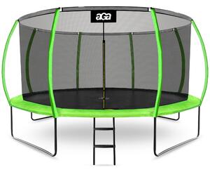 Aga SPORT EXCLUSIVE Trambulină 430 cm Verde deschis + plasă de protecție + scară