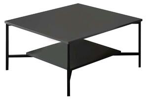 Masuta cafea Black Line, negru, PAL, 80x80x40 cm