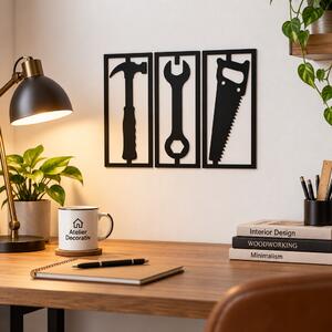Atelier Decorativ NOOT – Set 3 decorațiuni de perete din placaj de plop, 41 x 18 cm