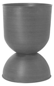 Ferm LIVING - Hourglass Pot Large Black/D. Grey ferm LIVING