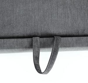 Colţar extensibil, material textil gri, model stânga, SANTIAGO