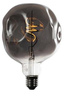 Bec LED E27 dimabil cu filament spiralat G125 argintiu oglindă 4W 75 lm 1800K
