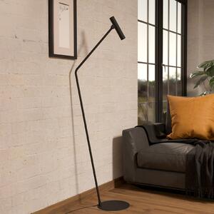 EGLO Lampă de podea Almudaina LED, negru, înălțime 157 cm, oțel, Negru, Camera de zi / sufragerie, Metal, Modern