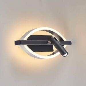 Lucande - Matwei LED Oval Aplică de Perete Nickel Lucande