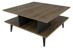 Masuta cafea Akya, nuc, PAL, 89x89x44 cm