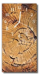 Ceas de perete din sticla vertical lemn maro Borcanele