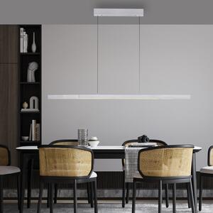 Paul Neuhaus lampă suspendată LED Adriana Comfort Lift, aluminiu, CCT, reglabil, Metalic, Camera de zi / sufragerie, Aluminiu, Modern