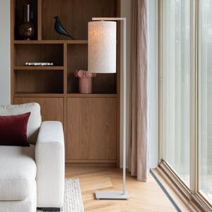 IT´S ABOUT ROMI IT'S Lampadar Boston, Ø25cm, gri deschis/culoarea nisipului, Bej, Camera de zi / sufragerie, Țesătură / Textil, Modern