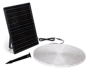 Bandă LED RGB solară dimabilă LED/20W/3,2V 20 m IP65 + telecomandă