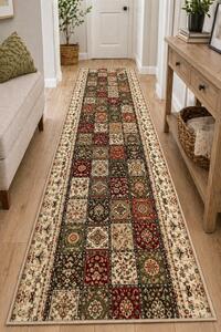 Model Timbre 1518 110, Traversa festonata Latime 60 cm, Crem Beige Bej, Dreptunghi, 60 x 200