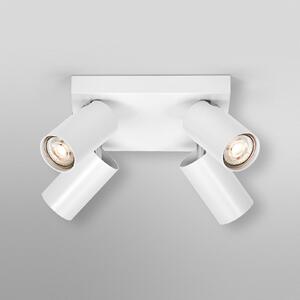OSRAM Spot de tavan OCTAGON PLATE, alb, 4 becuri, GU10-LED, 927, reglabil, Alb, Camera de zi / sufragerie, Metal, Modern