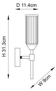 Aplică Endon 106258 TOUR 1xG9/3W/230V alamă