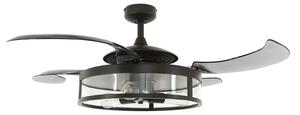 Ventilator de tavan Fanaway Classic cu lumină, negru, silențios, Beacon Beacon Lighting, Fanaway Classic, Gri, Camera de zi, Plastic, Modern