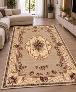 Covor Clasic, Model 507 100 Dreptunghiular, Crem Dreptunghi, 80x200