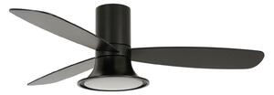 Ventilator de tavan Flusso cu lumină, negru, 132 cm, silențios, model Beacon Beacon Lighting, Flusso, reglabil, Negru, Camera de zi, Lemn, Modern