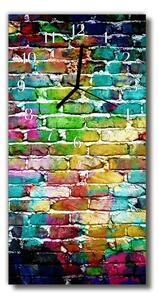 Ceas de perete din sticla vertical perete de perete colorat
