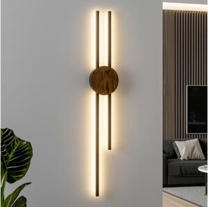 Aplică LED Brilagi WOODY COLLINE LED/15W/230V 80 cm stejar nuc