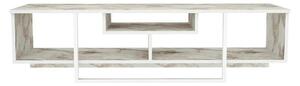 Comoda TV ASAL 150, alb/bej, PAL melaminat, 150x35x40 cm