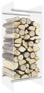 Rastel lemne de foc transparent 40x35x100 cm sticlă securizată