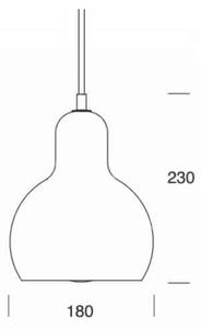 &Tradition - Mega Bulb SR2 Lustră Pendul cu Clear PVC Cablu