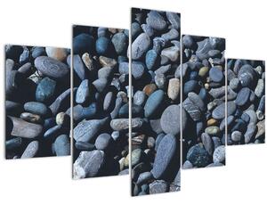 Tabloul cu pietre pe plajă (150x105 cm)