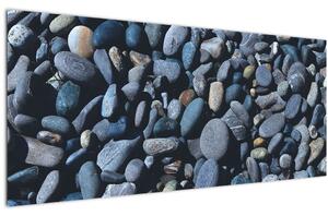 Tabloul cu pietre pe plajă (120x50 cm)