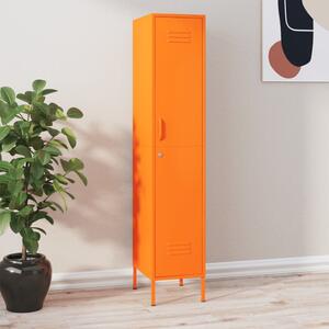 Dulap de vestiar, portocaliu, 35x46x180 cm, oțel