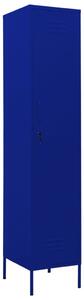 Dulap de vestiar, bleumarin, 35x46x180 cm, oțel