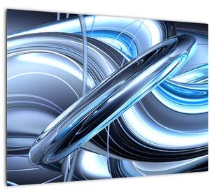 Tabloul cu abstracție albastră (70x50 cm)