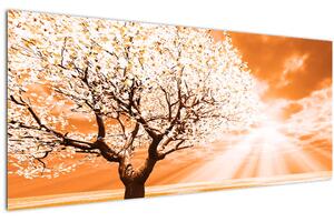 Tabloul cu pomul portocaliu (120x50 cm)