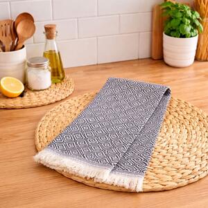 Prosop bucatarie bumbac 100% peshtemal, 30x50cm, Colored gri antracit